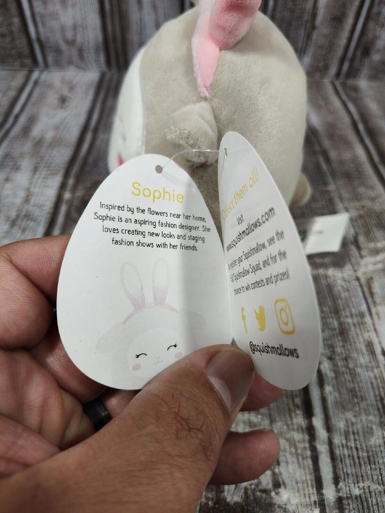 Squishmallow Sophie the Sheep Bunny Ears 4.5" Kids Kelly Toy Gift Plush New - Picture 3 of 8